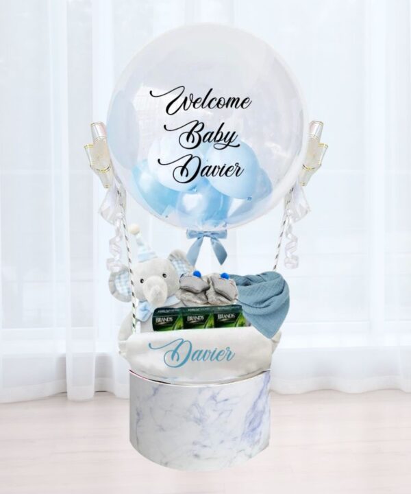 Hot Air Balloon Hamper Baby Boy