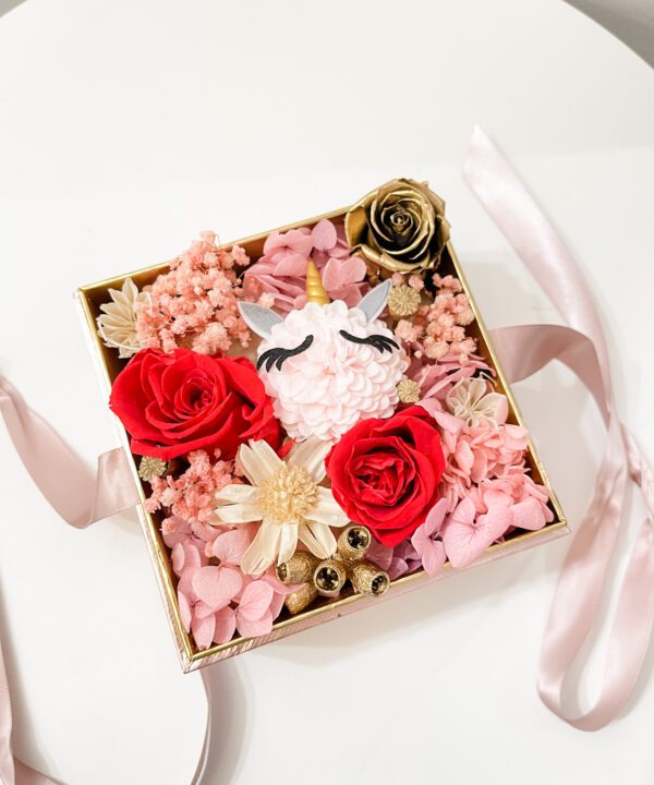 Unicorn Preserved Blooms Box