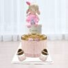 2 Tier Diaper Cake Baby Girl