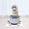 2 Tier Diaper Cake Playful Bunny