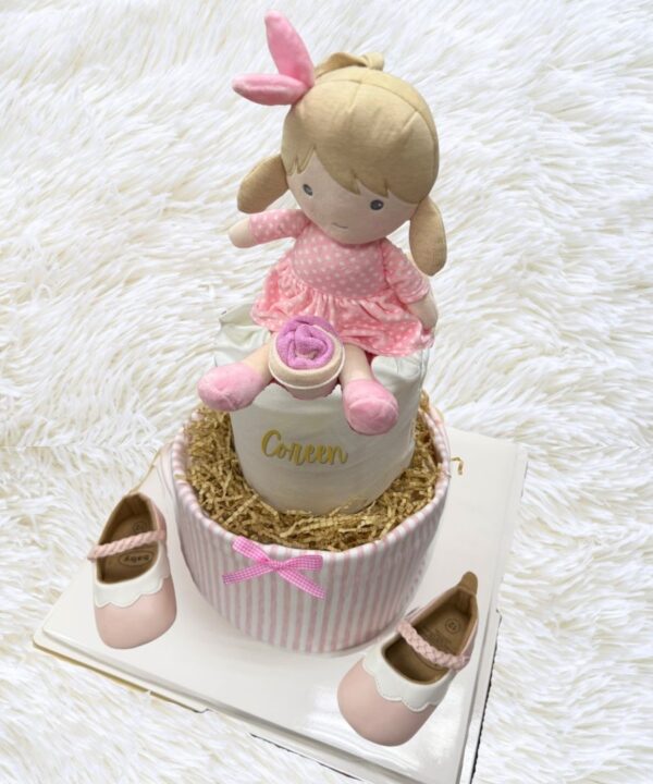 Baby Girl Diaper Cake Top