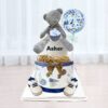 Diaper Cake 2 Tier Grey Teddy