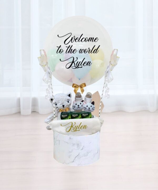 Happy Cat Hot Air Balloon Hamper