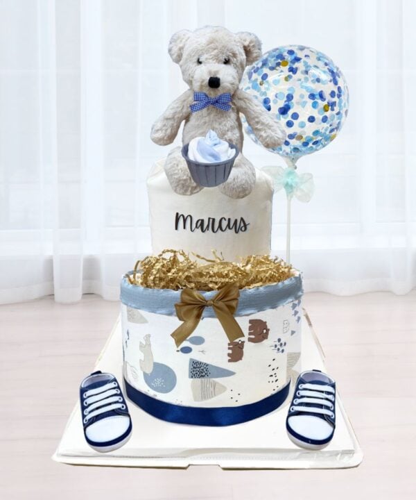 Sunny Teddy Boy 2 Tier Diaper cake