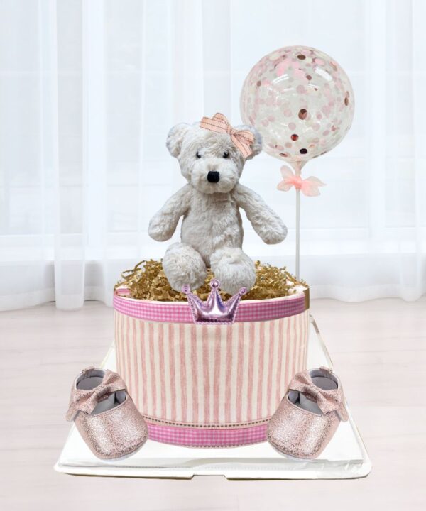 Sweet Teddy Diaper Cake